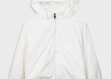 Λεπτό μπουφάν με κουκούλα για κορίτσι | ΛΕΥΚΟ - Energiers - 